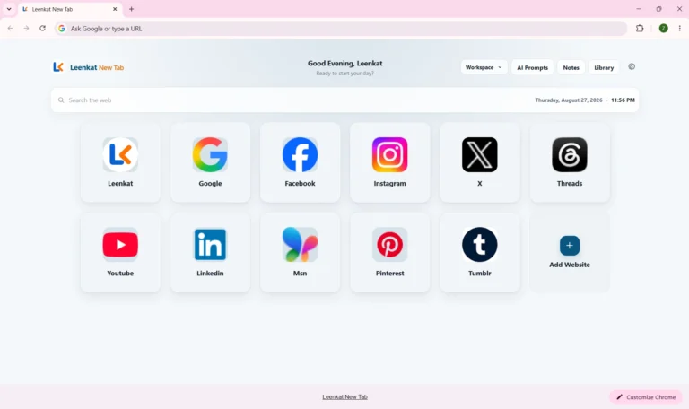 Home - Workspace Page